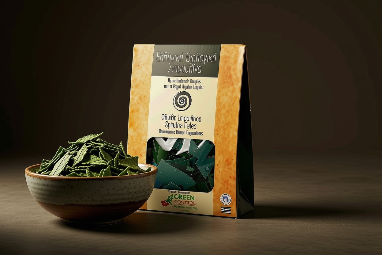 Organic Spirulina Flakes – Crunchy protein in a Handy Box